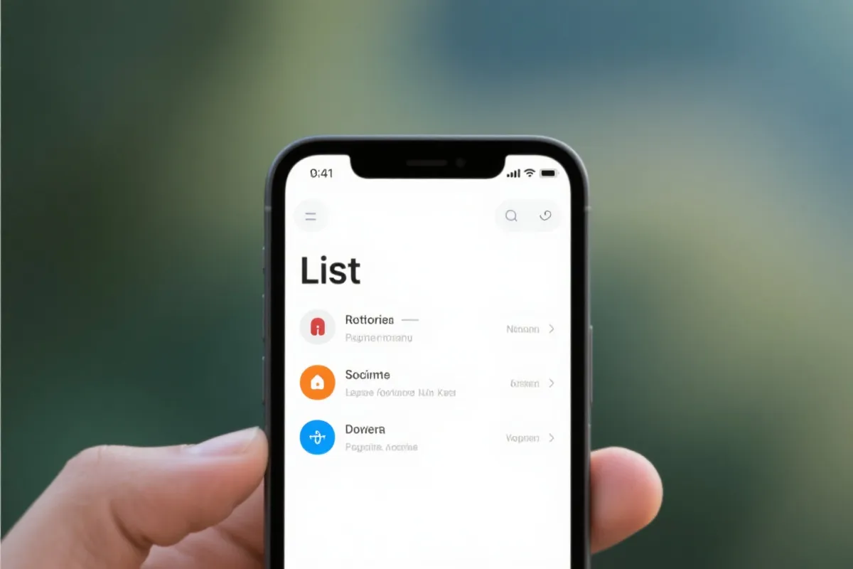 界面预览-通知与列表